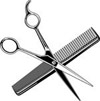 Scissors and comb